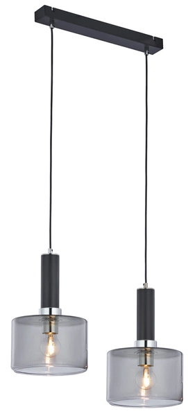 Nowoczesna Lampa wisząca VANES wys. 39-80cm 2xE27 15W IP20 | Chrom