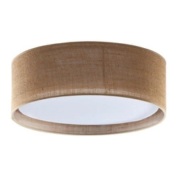 Lampa sufitowa plafon ekologiczna JUTA E27 szer. 60cm | brązowy 6584