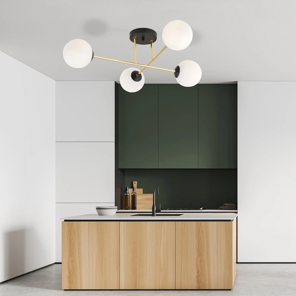 Lampa sufitowa Emibig MAGNUM 4 BL OPAL 1233/4