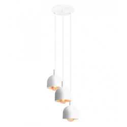 Aldex Lampa wisząca BERYL 3, na kole, 976E_R, biała, 3x60W E27