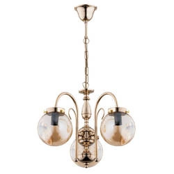 Żyrandol ALFA HERO ZŁOTA 3xE14 51cm | 28273