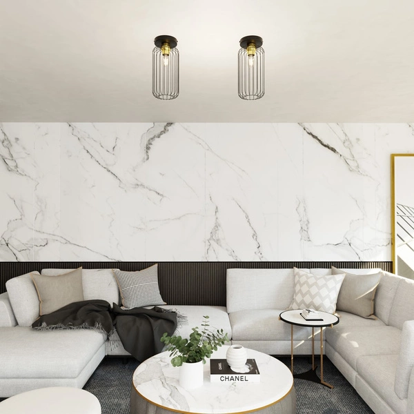 Lampa sufitowa Emibig BARN 1 BL GOLD 1366/1