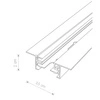 Szyno-przewody PROFILE RECESSED TRACK white 1m 9012