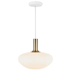 Lampa wisząca ALTON E27 60W Szkło | Biały