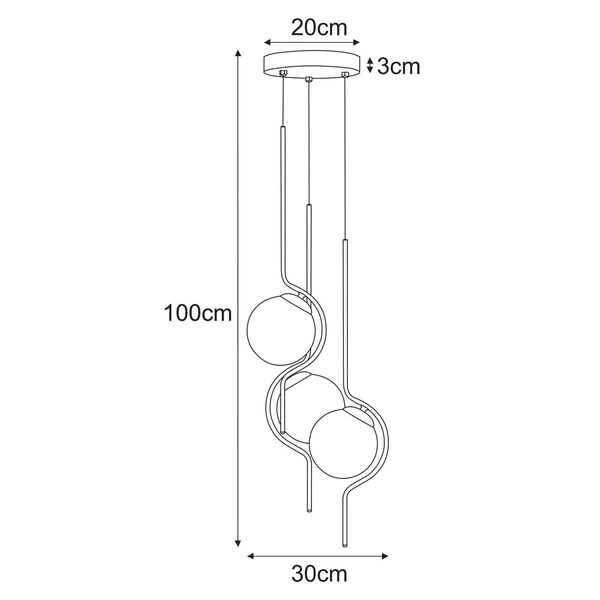 Lampa wisząca K-5333 z serii NEVA