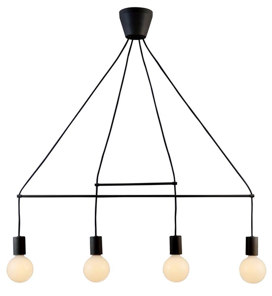 Lampa wisząca ALTO 34-70913 czarna matowa 4x40W E27