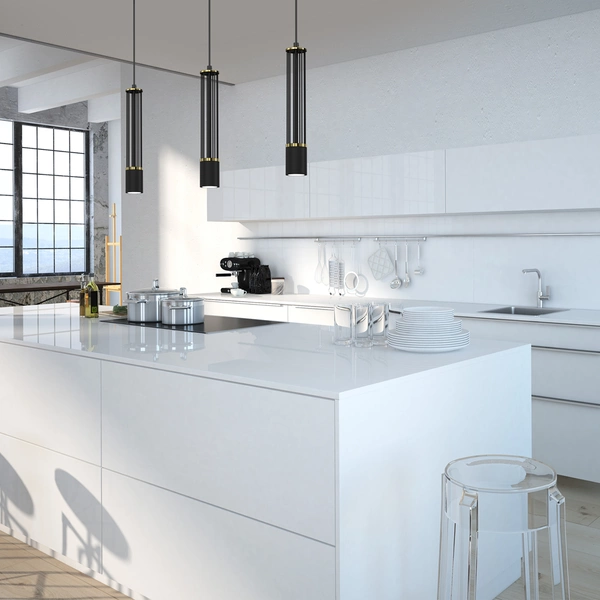 Lampa wisząca ESTILO, MLP8410, czarny/złoty, 3x40W GU10