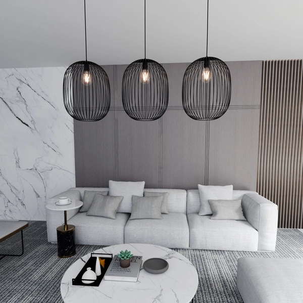 Lampa wisząca Emibig ONYX 3 BL 1304/3