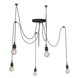 Lampa spider SOLETO 5 pająk