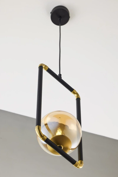 Nowoczesna Lampa wisząca ZAFRA wys. 52-120cm 1xG9 14W IP20 | Złoty