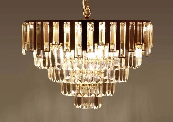 Żyrandol K-8175 z serii CAMERON GOLD