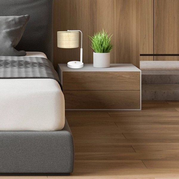 Lampa gabinetowa MARSHALL, MLP7491, biały/rattan, 1x60W E27