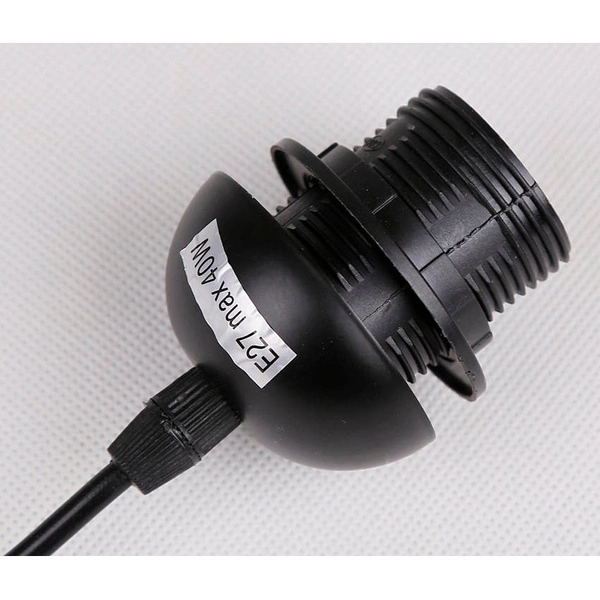 Lampa wisząca BISTRO, czarny/brązowy, 4x40W E27