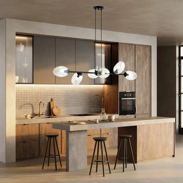 Lampa sufitowa Emibig PANDORA 6 BL TRANSPARENT 1262/6