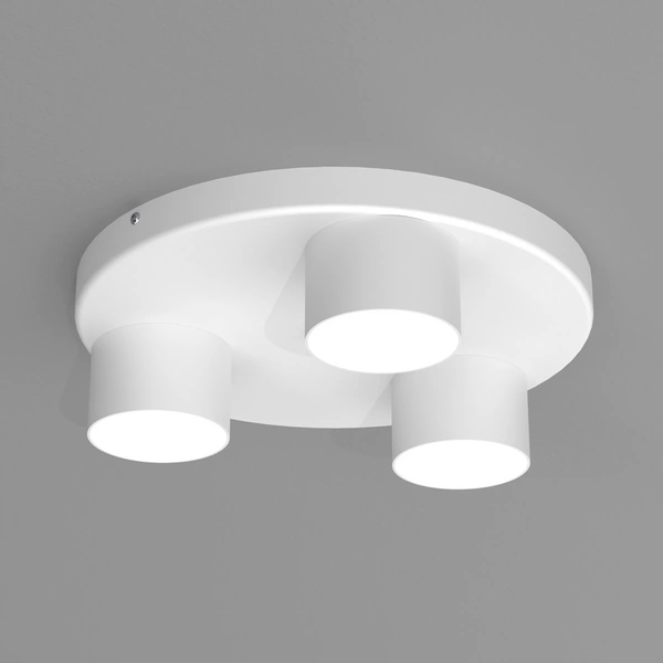 Lampa sufitowa plafon DIXIE WHITE 3x GX53 szer. 30cm | biały