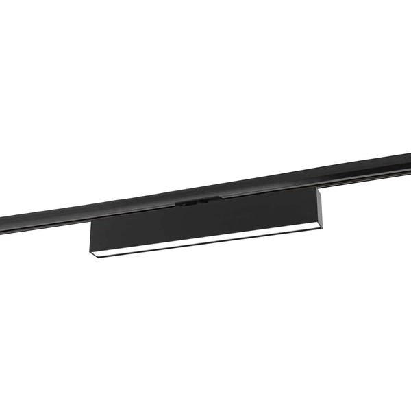 Lampa do szynoprzewodów jednofazowych MOON, czarna, 12W LED, barwa neutralna 4000K