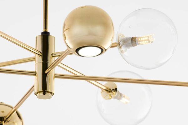 Nowoczesny Żyrandol MOKA wys. 47-69cm 4xG9 4xGU10
14W IP20 | Złoty