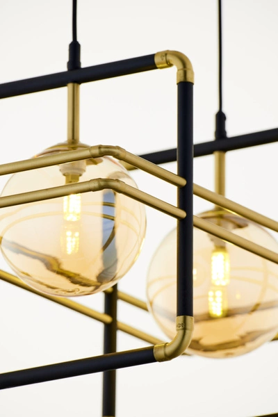 Nowoczesna Lampa wisząca FIORI wys. 115cm 2xG9 14W IP20 | Złoty