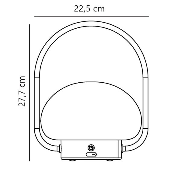 Lampa z przenośna na akumulator SPONGE LED 2700K Biała ciepła Plastik | Biały
