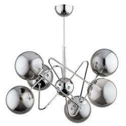 Lampa sufitowa ALFA CANTARA CHROM 6xE14 65cm | 63094