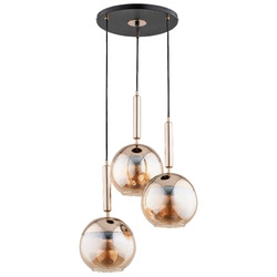 Lampa wisząca ALFA VOLDA NEW ZŁOTA 3xE27 52cm | 63066