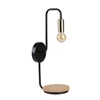 BIPI LAMPA KINKIET CZARNO ZŁOTY 1X40W E14 Z WŁĄCZNIKIEM