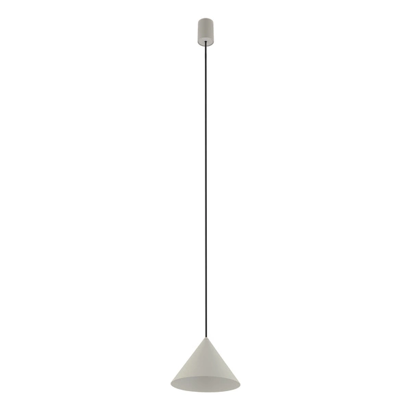 Lampa wisząca ZENITH S SILK GRAY śr. 20,5cm GU10 | szary 10880