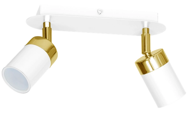 Lampa sufitowa JOKER, MLP6129, biały/złoty, 2x8W GU10