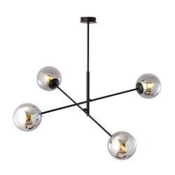 Lampa sufitowa Emibig LINEAR 4 Czarny/GRAFIT 1167/4