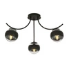 Lampa sufitowa Emibig BOSTON 3 Czarny/STRIPE 1111/3