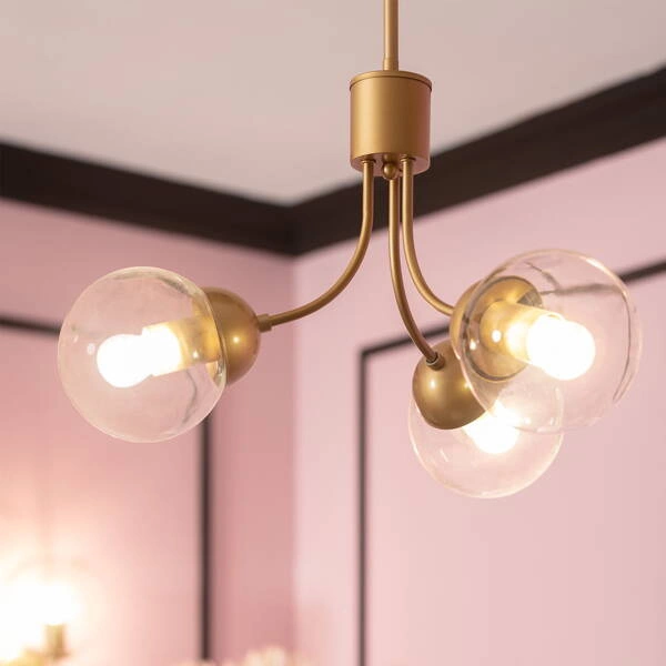 Lampa Wisząca Szklane Kule Abruzzo Temida 3xE27