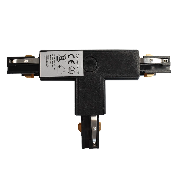 Łącznik szynoprzewodu 3-fazowego TRACK LIGHT typ: "T" UR, czarny, ML7096