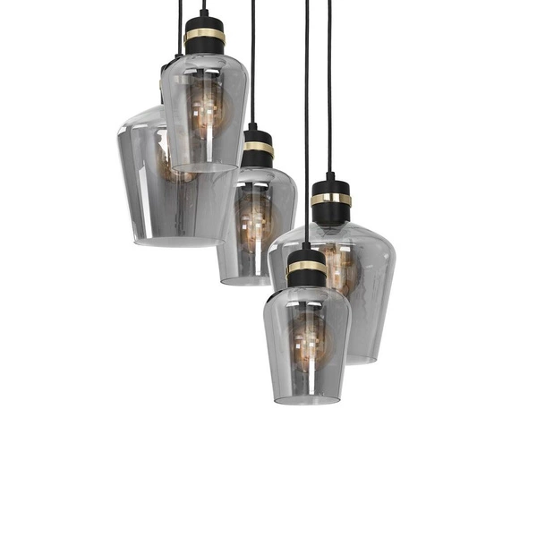 Lampa wisząca koło RICHMOND BLACK / GOLD MLP6542