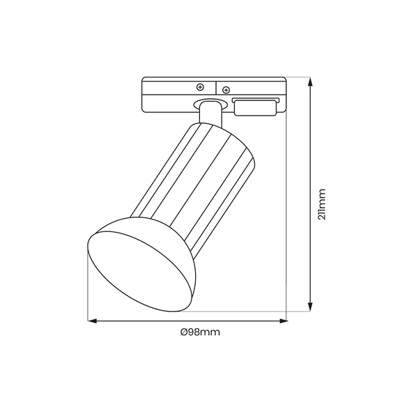 Oprawa Tulip Track Biały 1xGU10