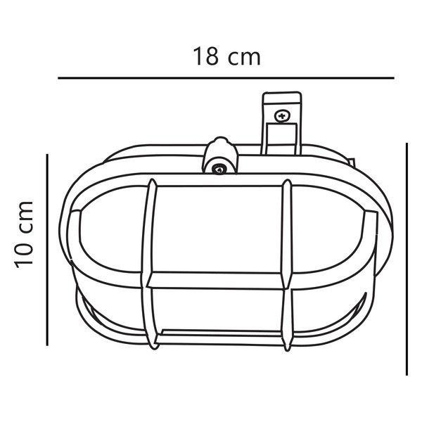Kinkiet SKOT E27 60W Plastik | Biały
