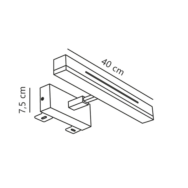Kinkiet OTIS LED 3000K Biała ciepła Aluminium | Biały