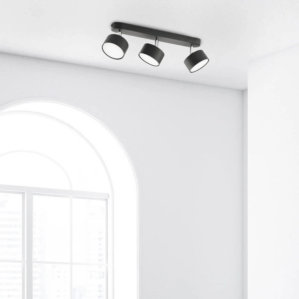 Lampa sufitowa listwa CLARK BLACK 3x GX53 szer. 40cm | czarny 3404