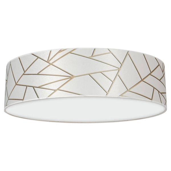 Lampa sufitowa ZIGGY WHITE, MLP7567, 50 cm, biały/złoty, 3x60W E27