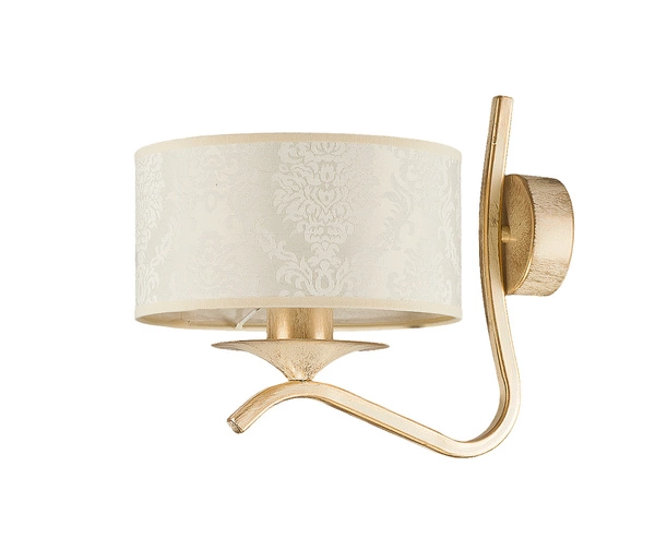 Klasyczny Kinkiet KASZMIR wys. 23cm 1xE27 15W IP20 | Ecrie