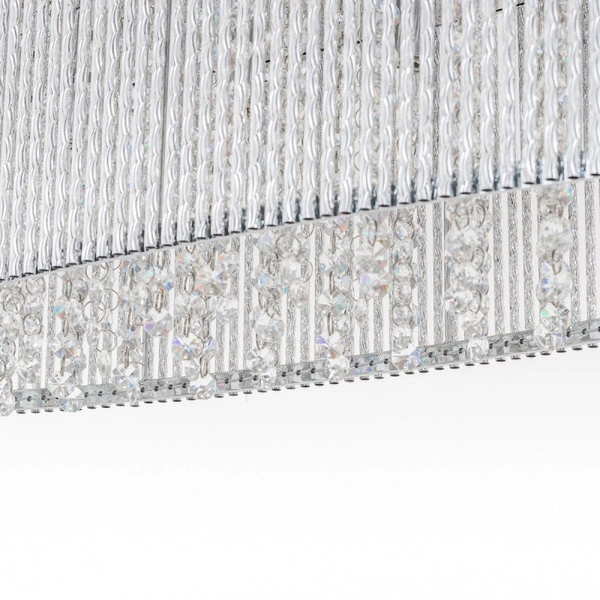 Lampa wisząca Anabella dł. 81cm 6xG9 | srebrny/transparentny