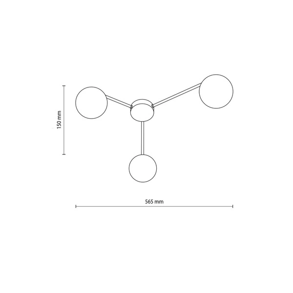 ELTON BLACK LAMPA SUFITOWA 3 10261