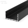 Profil LED P23-3 opcja zwisu 200cm | do osłonek C6 | czarny