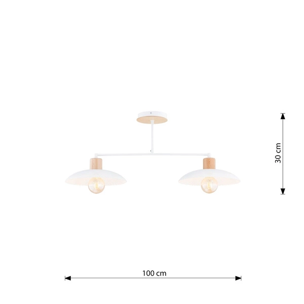 Lampa sufitowa Emibig KOBE 2 Biały 1319/2