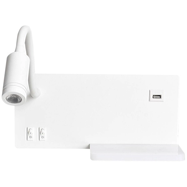 Lampa nocna z półką SHELF WHITE LED 4W+5W+2W ML6343