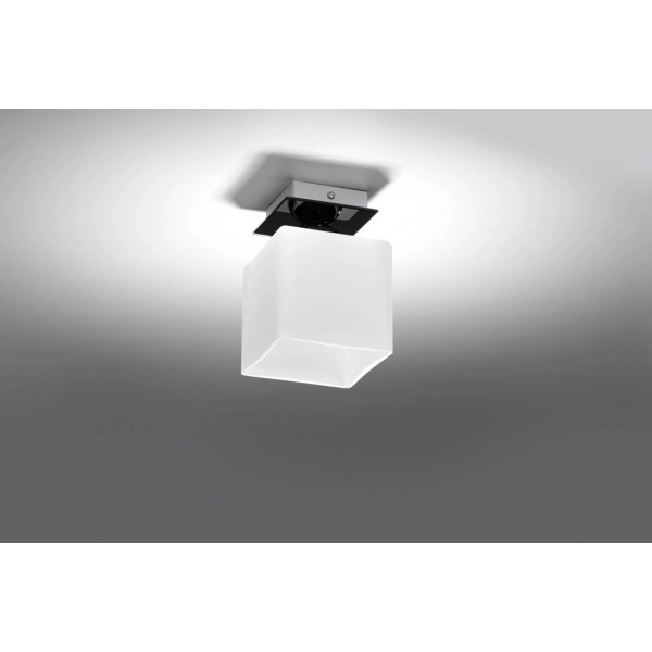 Nowoczesny plafon PIAZZA 1 SLA.0191 Czarny 1xE27