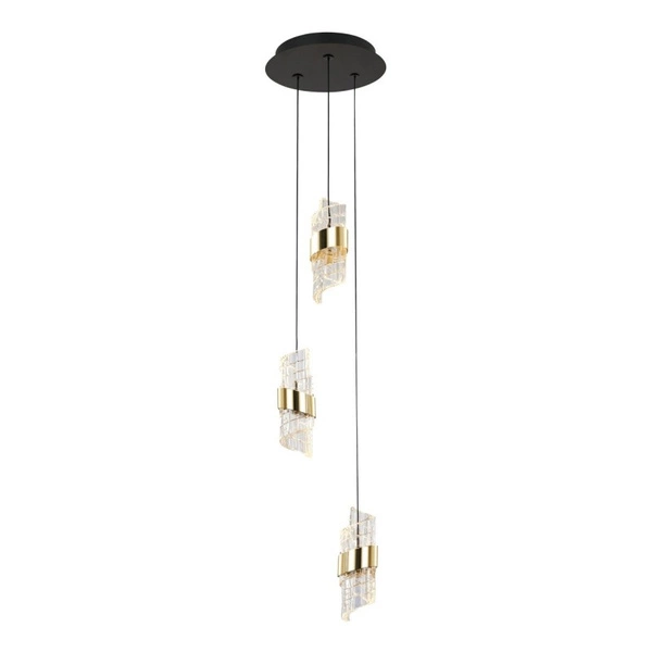 Lampa wisząca Tonga śr. 25cm 23W 3xLED ciepła biel 3000K | czarny
