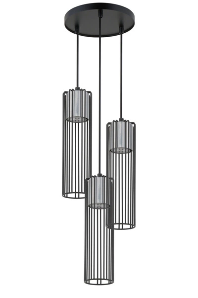 Lampa Sigma FOBIA 3 lampa wisząca koło czarny/srebrny 33457
