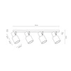 Treehouse Lampa Sufitowa 4xE27 Max.25W Dąb Olejowany/Chrom/Biały 2236474