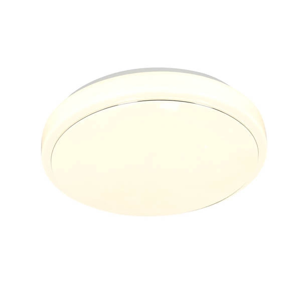 Plafon JASPER, 13-75123, 38 cm, biały/chrom, 24W LED, barwa neutralna 4000K, IP44