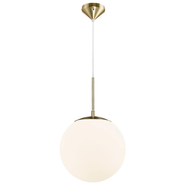 Lampa wisząca GRANT E27 25W Szkło | Mosiądz